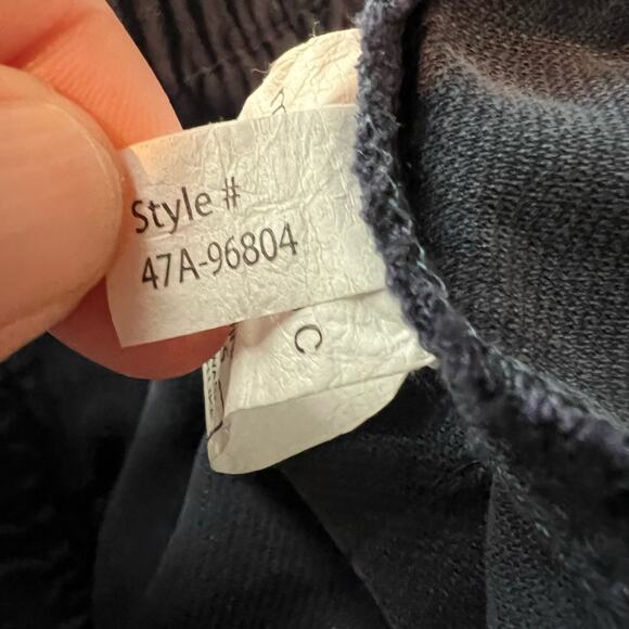 Mododoc Jogger Pant Women's Size XS Navy Licorice Mid Rise Zip Ankle - Picture 8 of 9